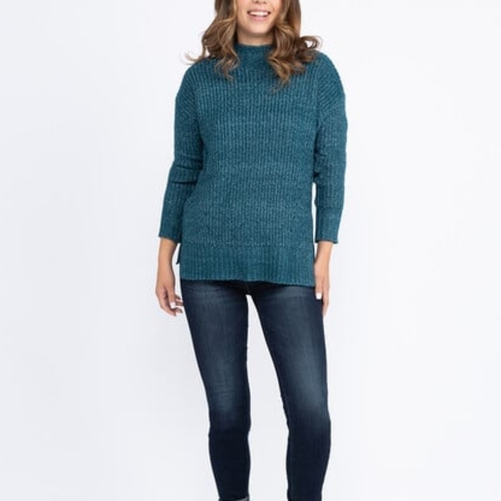 2X • Warehouse One • Mock Neck Tunic Sweater